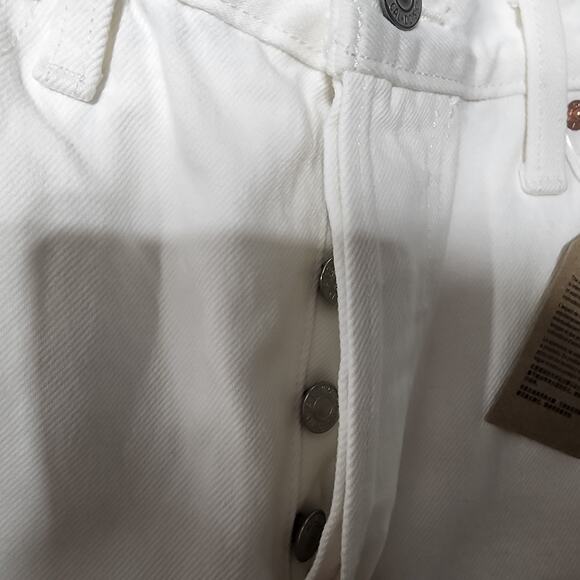 Levi's 501 original 28x30 sit at waist women-button fly white - Picture 9 of 9